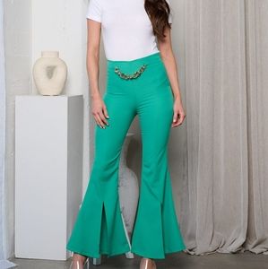 🆕WOMEN'S CHAIN DETAILED BELL LEG PANTS
